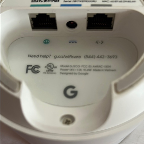 Google White WiFi System with Adapter - Picture 3 of 3